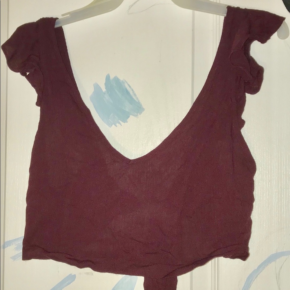 kendall & kylie crop top, tie back